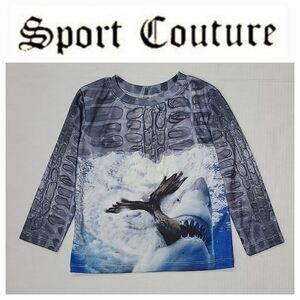 Sport Couture Great White UPF 50+ Long Sleeve Rash Guard Top Sz Youth M NWT